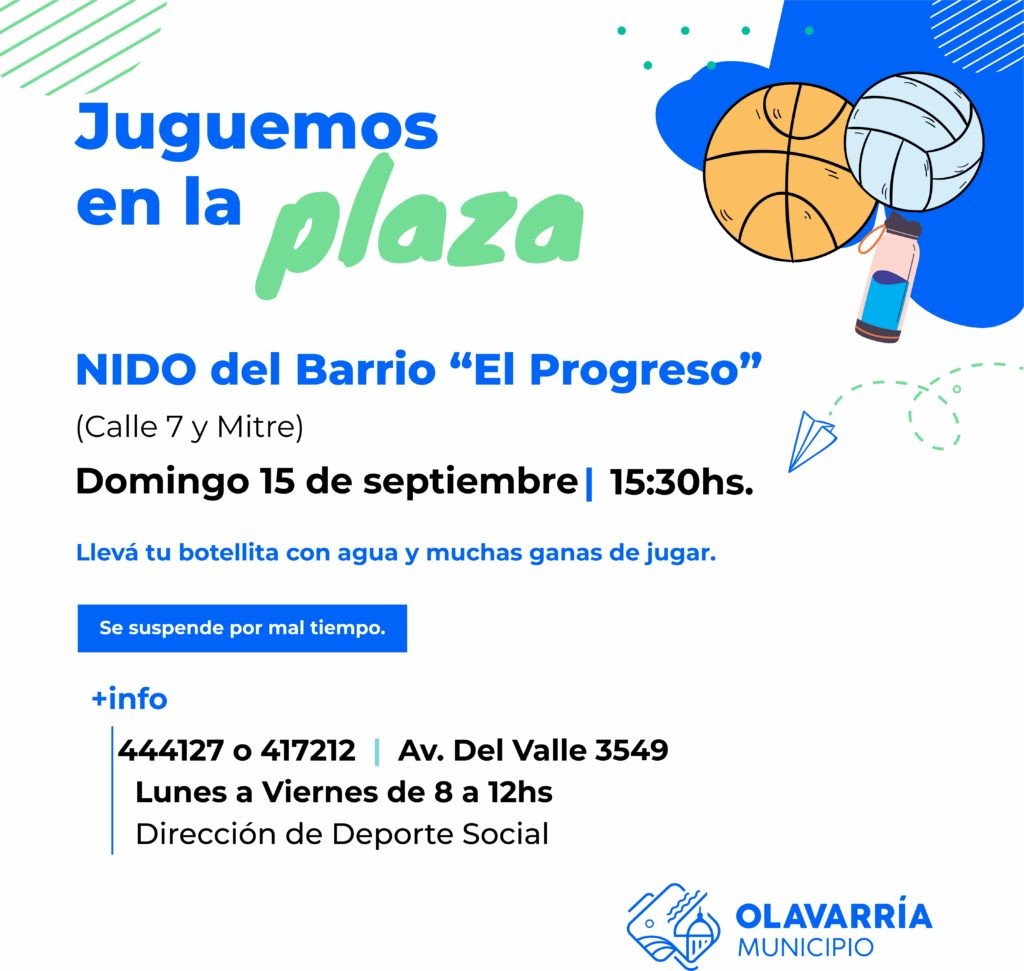 “Juguemos en la Plaza” del barrio El Progreso