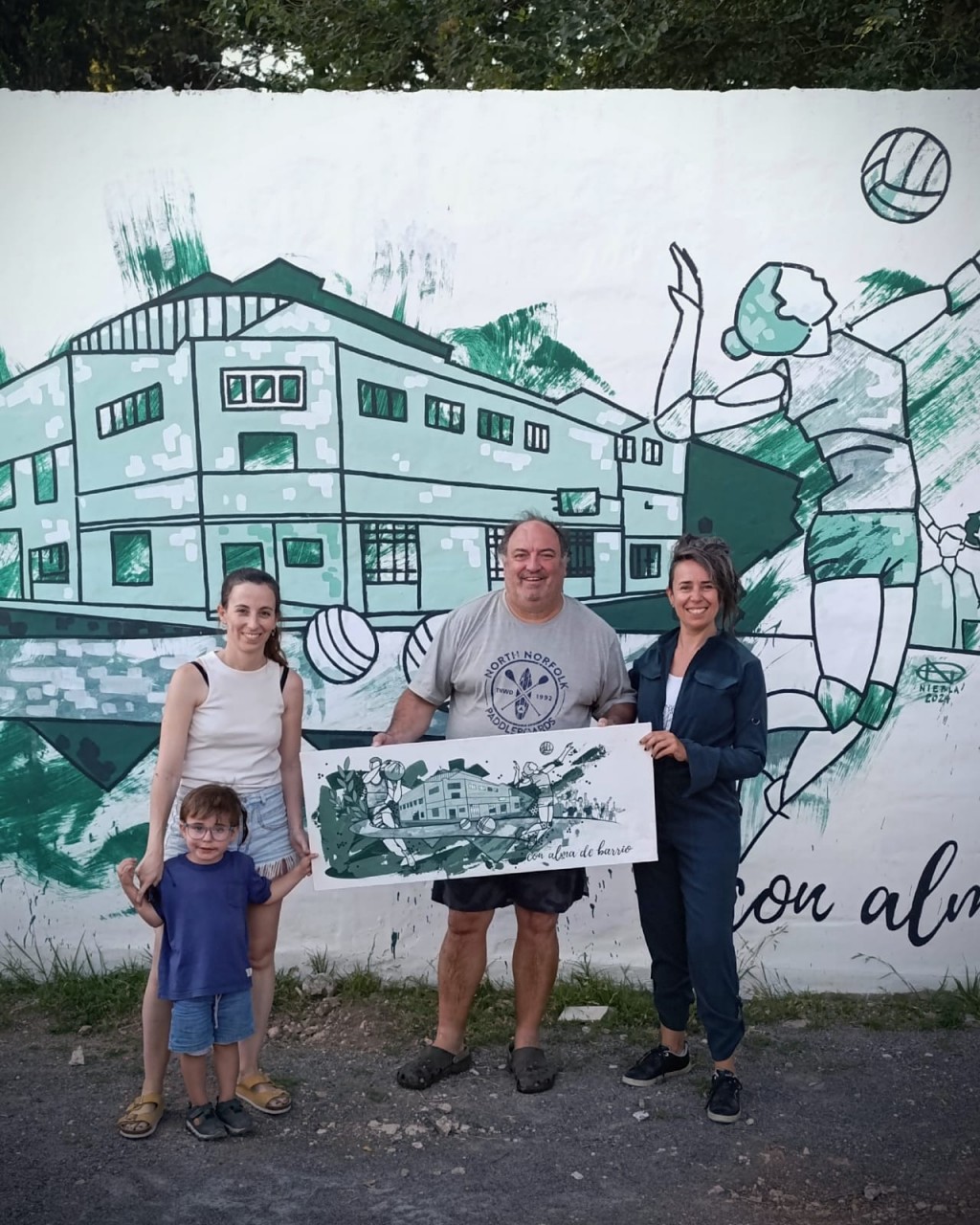 Pueblo Nuevo: encargaron un mural por el 80° aniversario