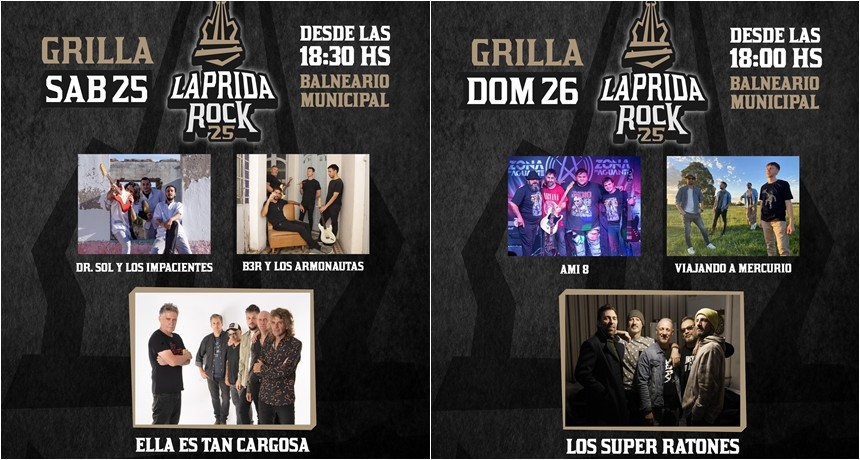 El Laprida Rock vuelve a tener dos jornadas