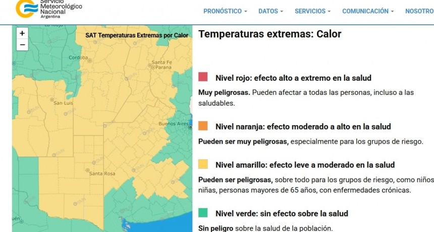 Olavarría y la región dentro del alerta amarillo por altas temperaturas