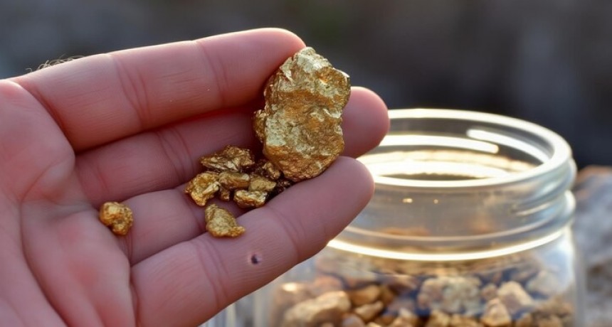 Enterró un frasco con oro en el patio de su casa y se lo robaron 