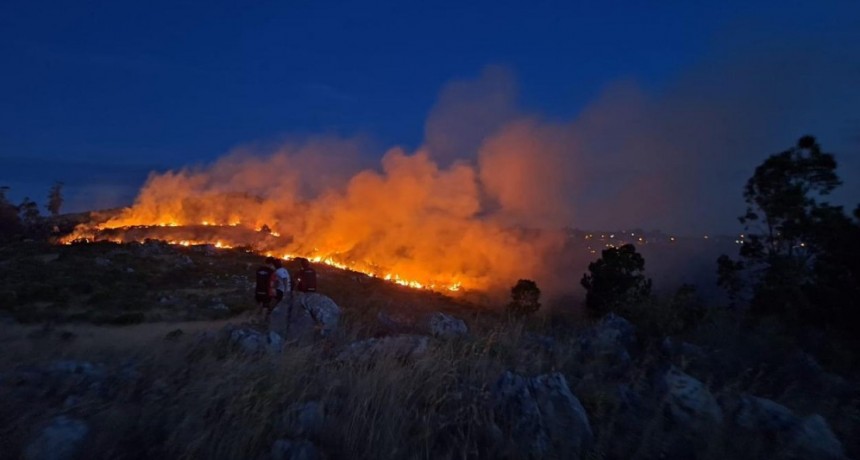 Lunghi: “El incendio está contenido”