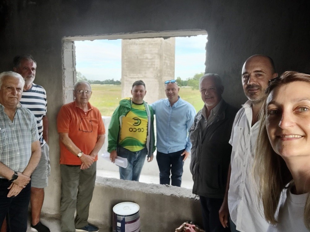 Integrantes del Consejo de Administración de Coopelectric visitaron obras de la Sociedad de Fomento Mariano Moreno