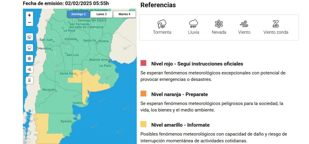 Emiten alerta amarillo por tormentas para Olavarría y la zona