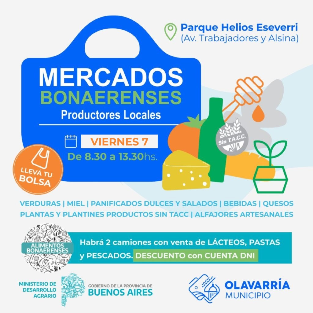 Mercados Bonaerenses será el viernes