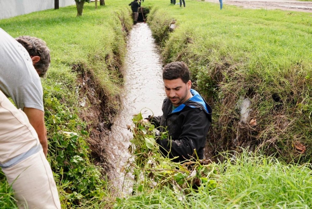 25 de Mayo: Trabajos de prevención y post temporal, cayeron 120mm en dos horas