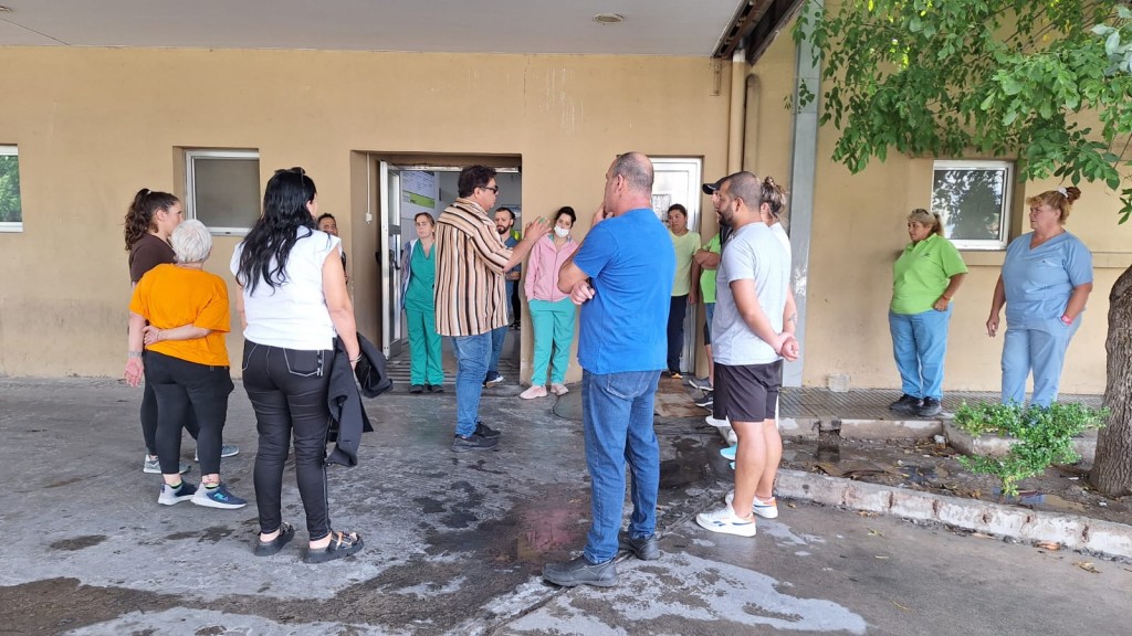 Hubo asamblea y reunión en el Hospital por la agresión a una enfermera