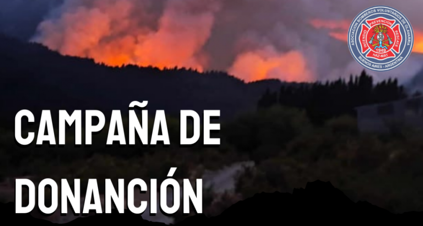 Bomberos de Olavarría reúne donaciones para El Bolsón