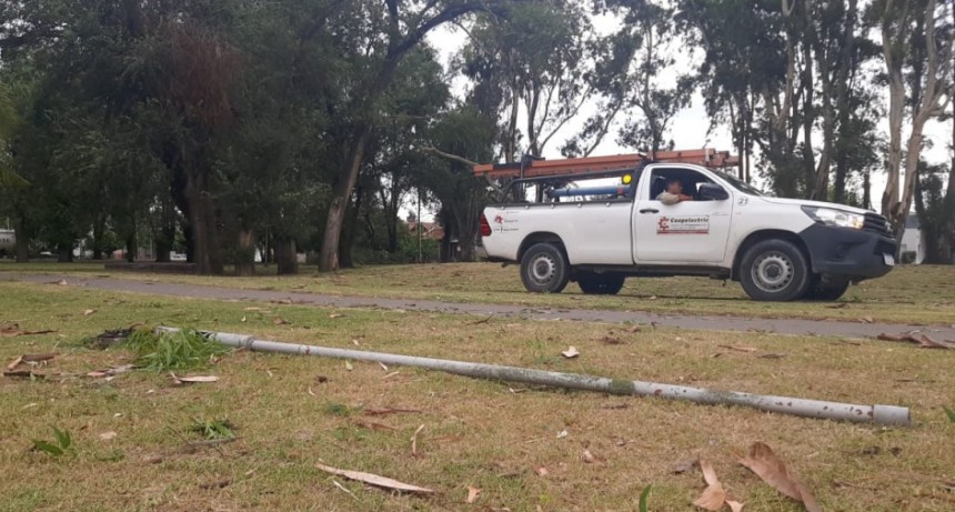 Energía: la tormenta sacó de servicio cuatro, de un total de diez alimentadores de media tensión