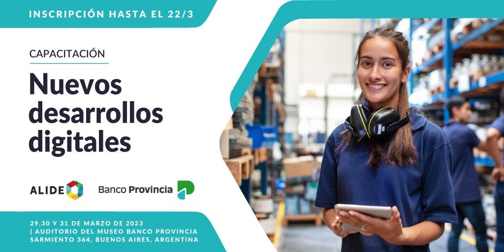Banco Provincia y Alide realizarán una capacitación con eje en desarrollo productivo, innovación y cercanía