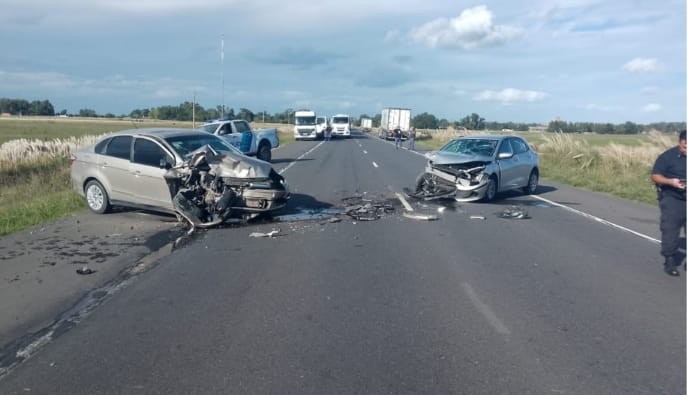 Fuerte accidente en ruta 51 a la altura de L’amali