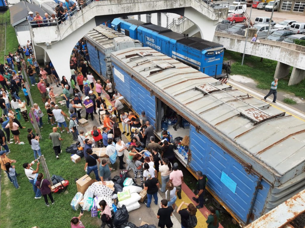 Pasó por Olavarría el Tren Solidario