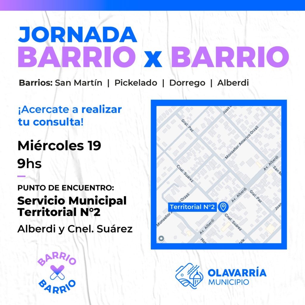 El programa Barrio x Barrio en el Servicio Territorial 2