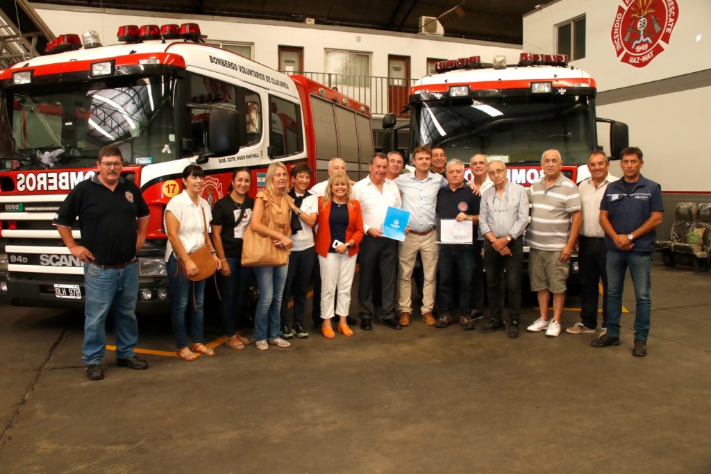 Se entregaron fondos municipales y 20 lotes nuevos para la Asociación de Bomberos Voluntarios