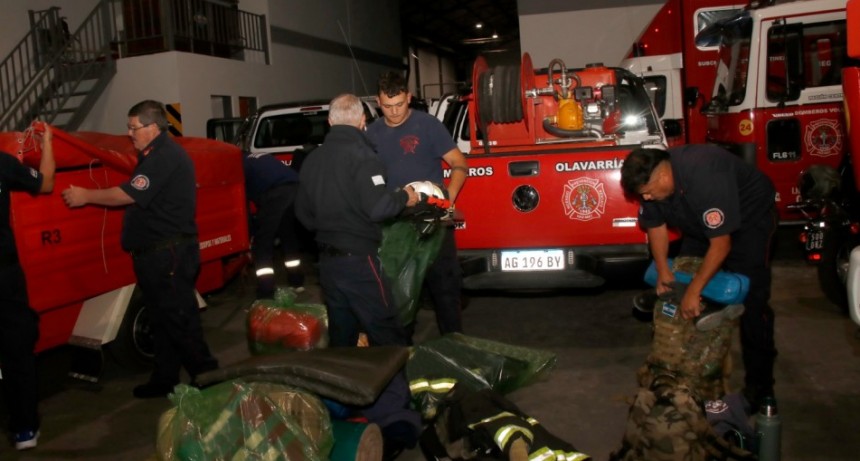 Bahía Blanca: Bomberos de Olavarría a las órdenes de la Comité Unificado de Operaciones