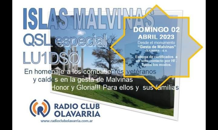 Malvinas: el Radio Club hará un contacto desde el Monumento