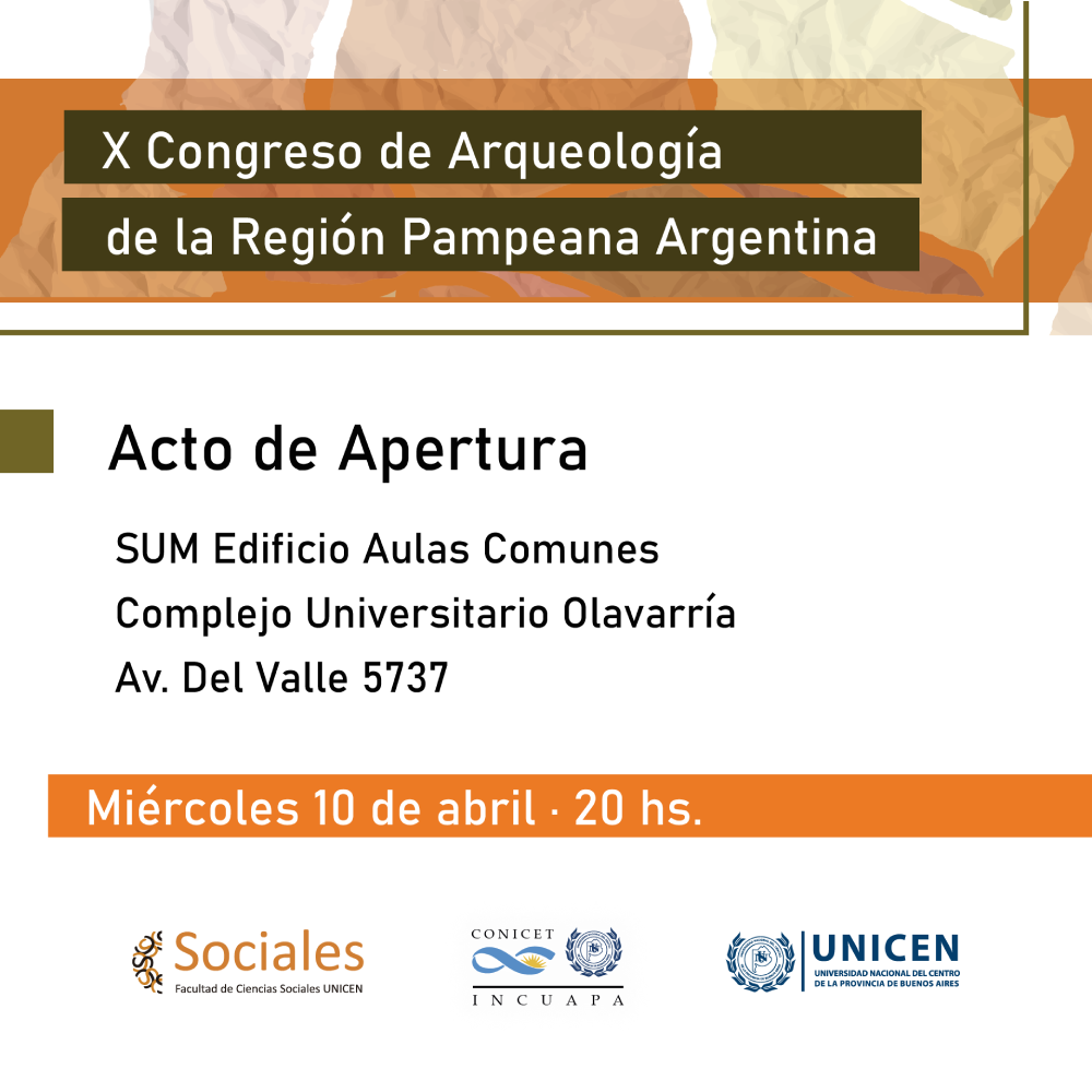 Se realiza en Olavarría la décima edición del Congreso de Arqueología de la Región Pampeana Argentina