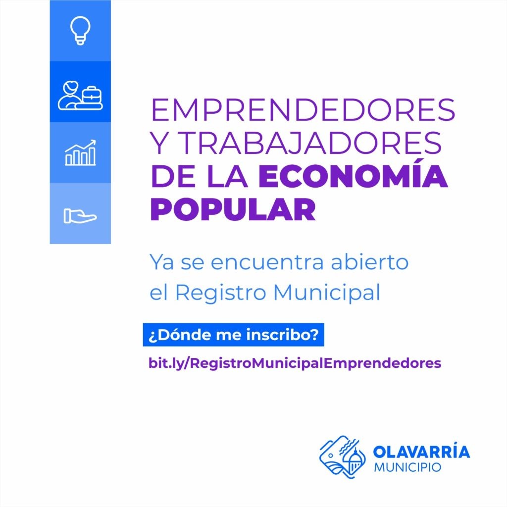El Municipio abrió la inscripción al Registro de Emprendedores y Trabajadores de la Economía Popular