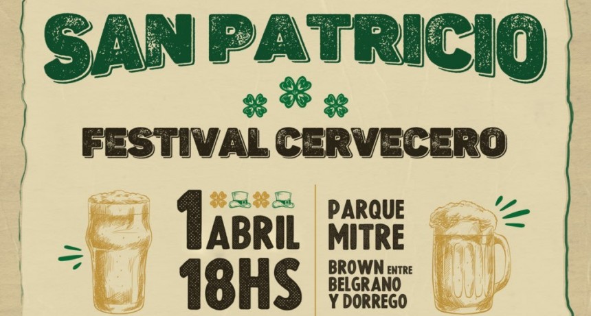 Realizan festival cervecero por San Patricio en Olavarría