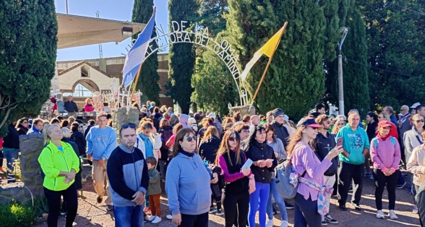 Gran convocatoria durante la 48° Peregrinación a la Virgen de la Loma