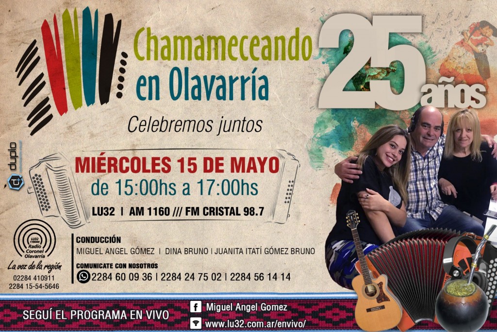 Chamameceando en Olavarría celebra 25 años con un programa especial