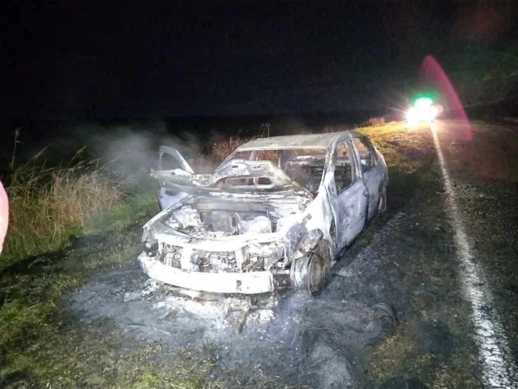 Ruta 226: Incendio de vehículo con pérdidas totales