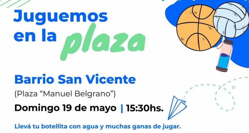 'Juguemos en la Plaza' llega a la Manuel Belgrano