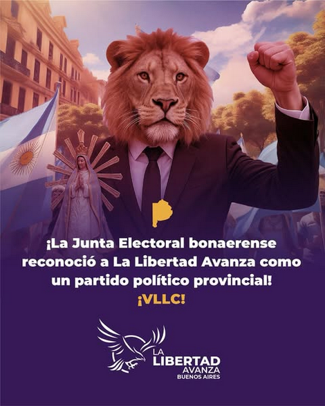La Libertad Avanza ya es partido político en Provincia de Buenos Aires