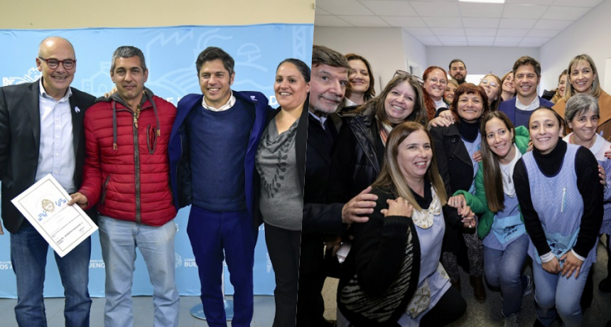 Kicillof estuvo en Laprida y en Azul