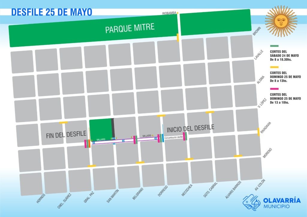 Los festejos por el 25 de Mayo inician a la mañana y se extienden hasta la noche