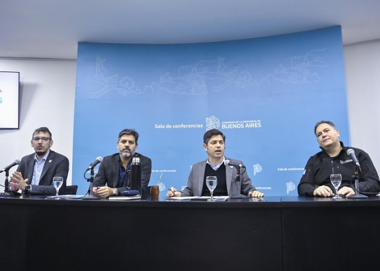Kicillof reclama dinero para seguridad y obras hídricas a la Nación