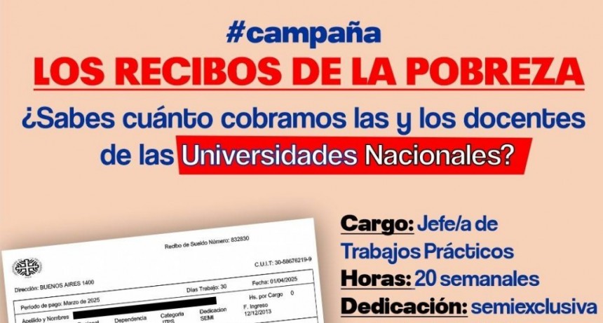 Habrá paro nacional universitario la próxima semana