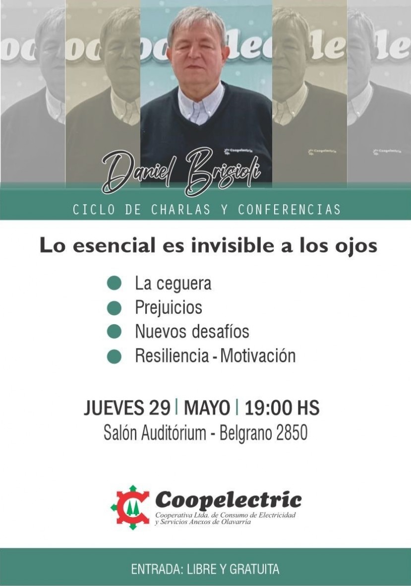 Charla en Coopelectric: 'Lo esencial es invisible a los ojos'