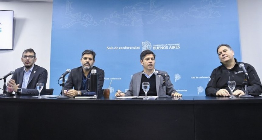 Kicillof reclama dinero para seguridad y obras hídricas a la Nación