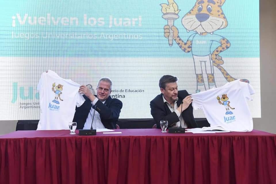 Aba en lanzamiento ministerial de los Juegos Universitarios Argentinos