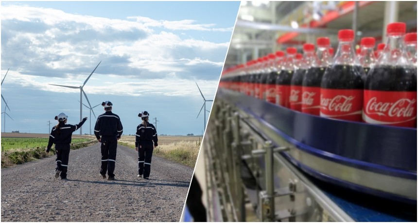 Coca-Cola comprará energía eólica de Bahía Blanca para abastecer sus plantas