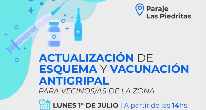 El Municipio realizará una jornada de vacunación antigripal para la comunidad aledaña a Recalde