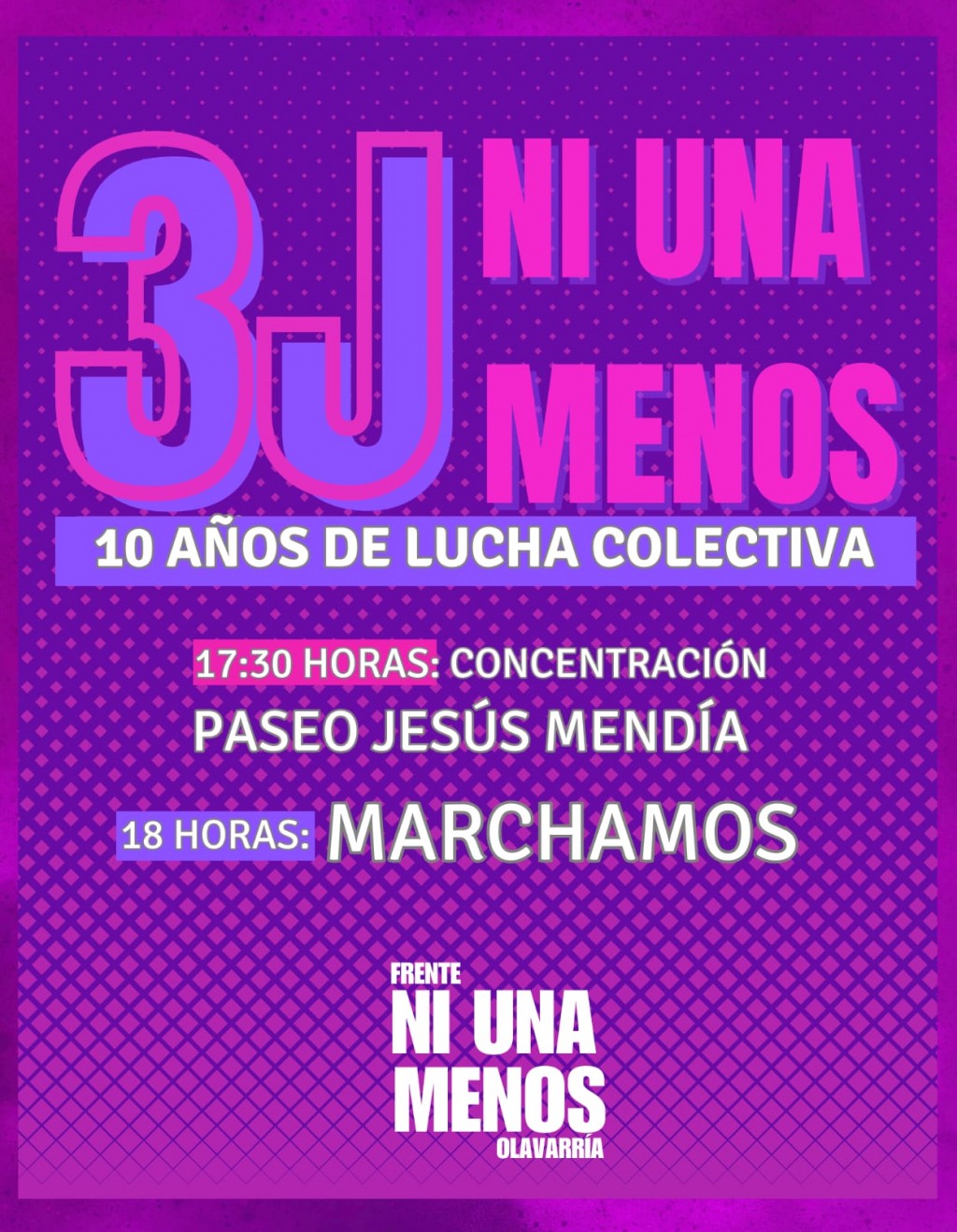 Este martes hay marcha por Ni Una Menos