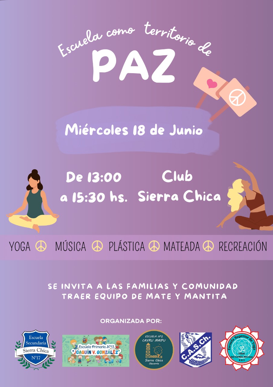 Sierra Chica: Escuela como territorio de paz