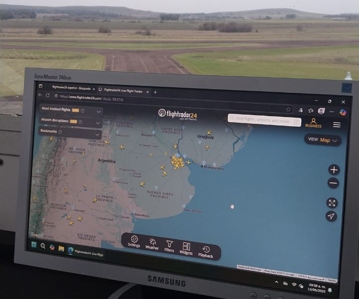 El Radio Club instaló un equipo Flightradar en el Aeródromo Municipal