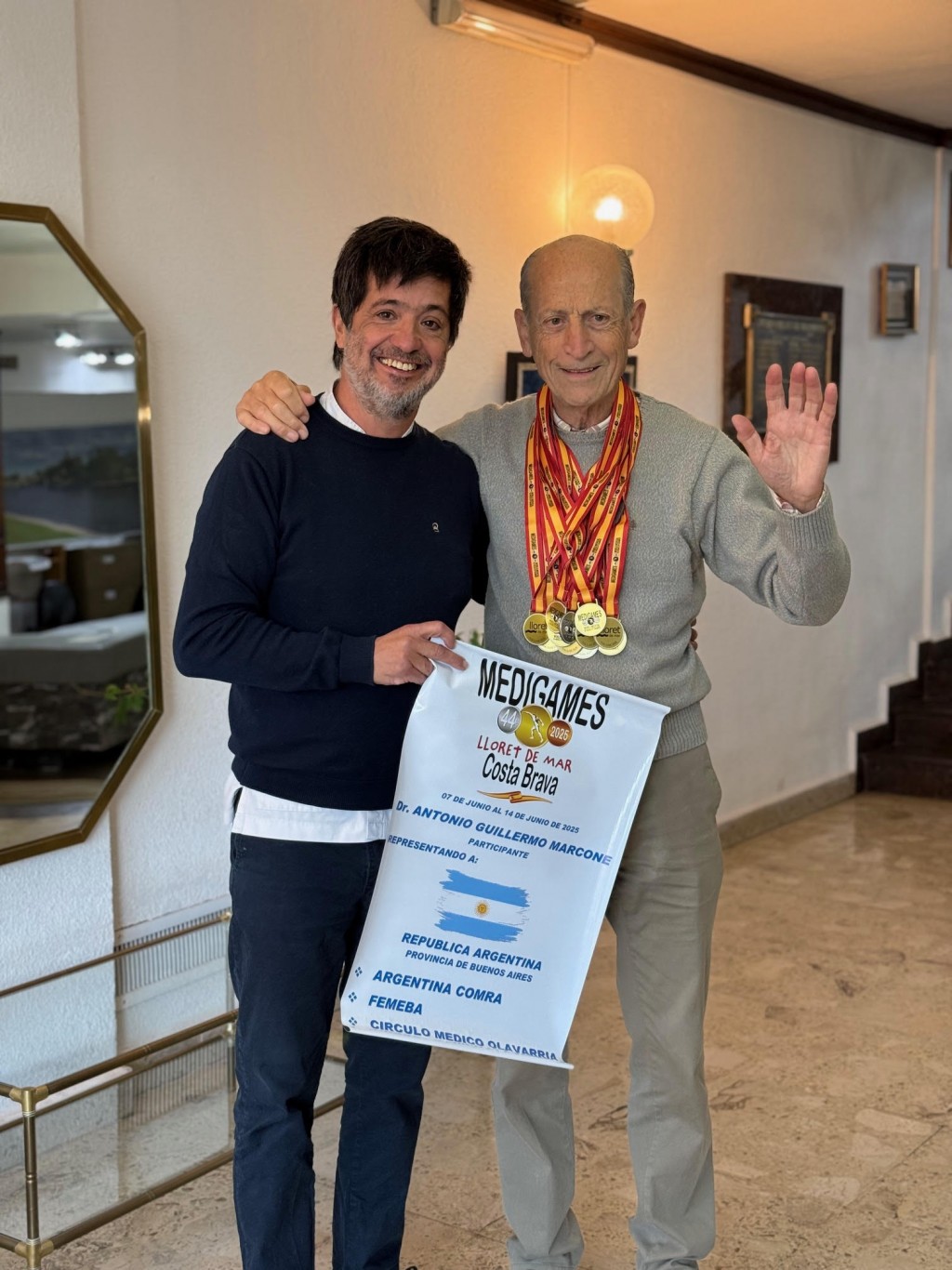 Médico local obtuvo once medallas en los Medigames en Barcelona
