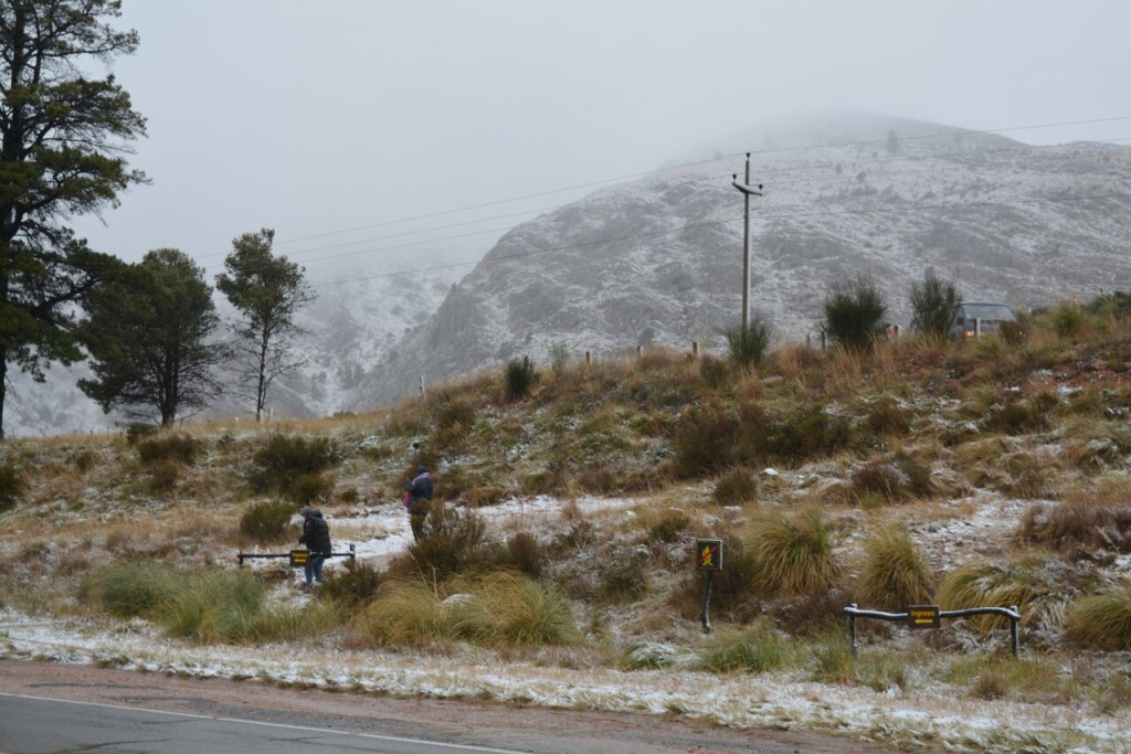 Volvió la nieve a la Comarca y a la región de Sierra de la Ventana