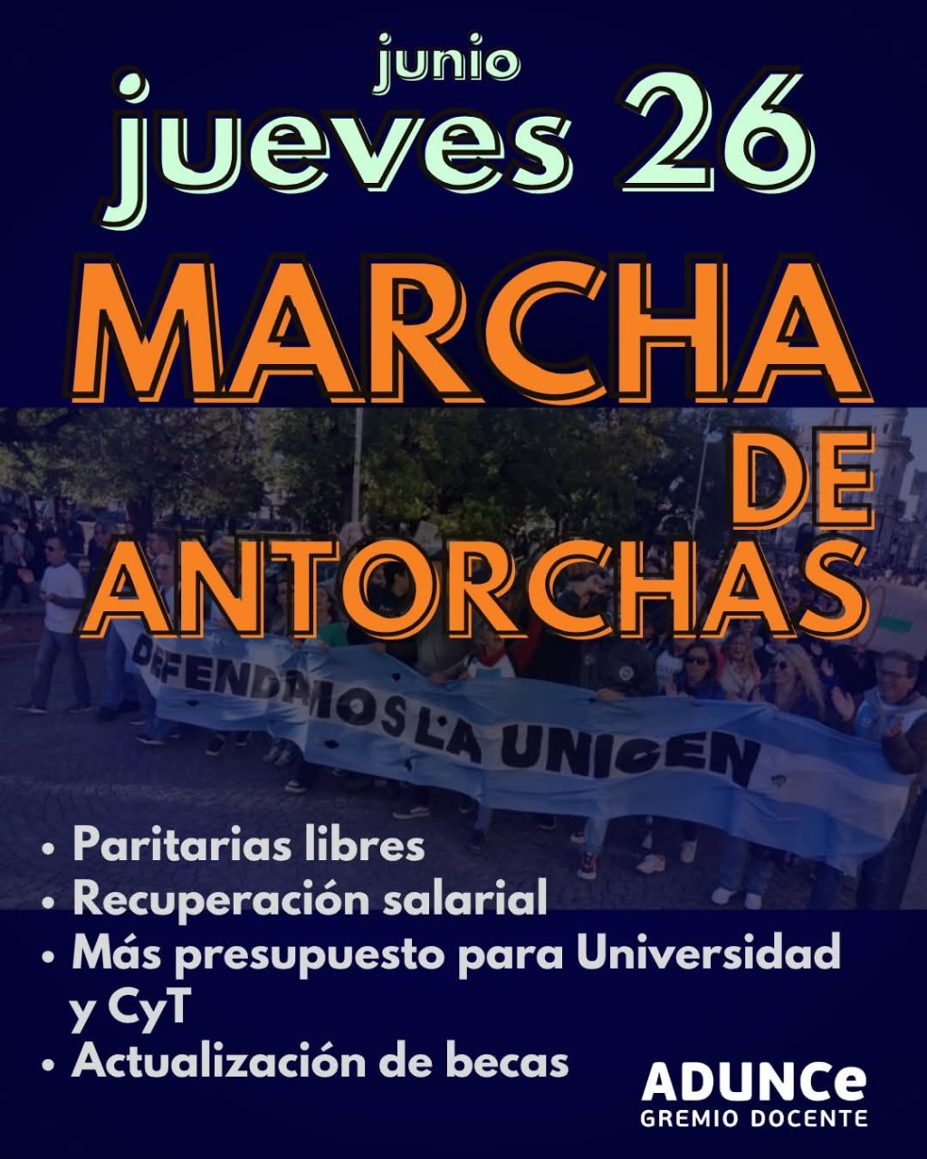 Anunciaron paro y una nueva Marcha Federal Universitaria