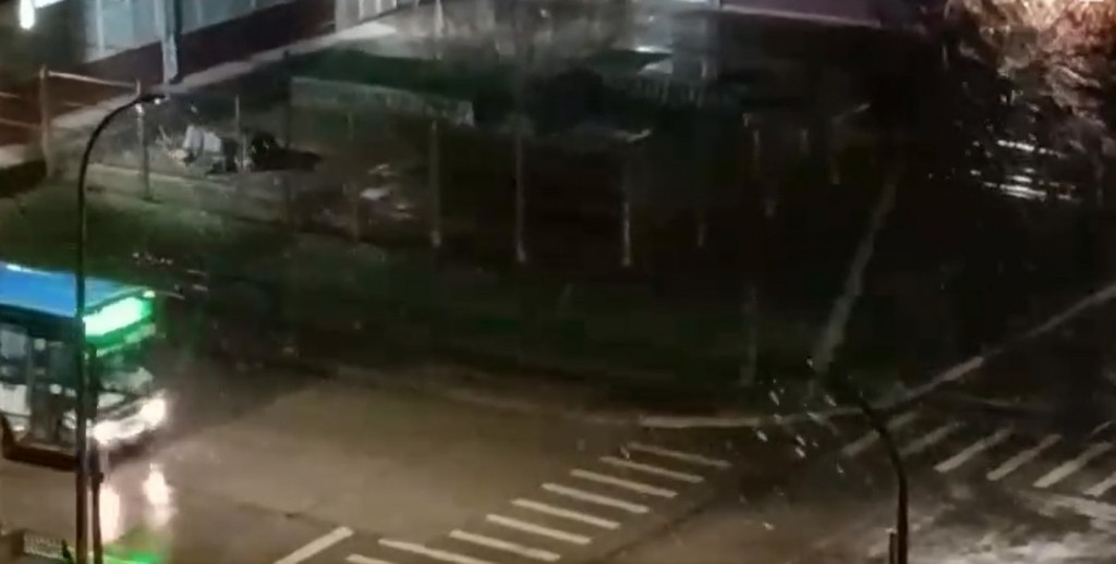 En la tarde, y por algunos minutos, nevó en Olavarría