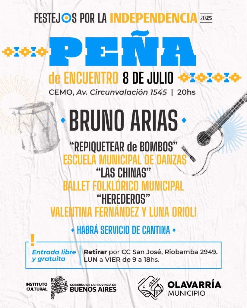 Anuncian nueva Peña por el Día de la Independencia