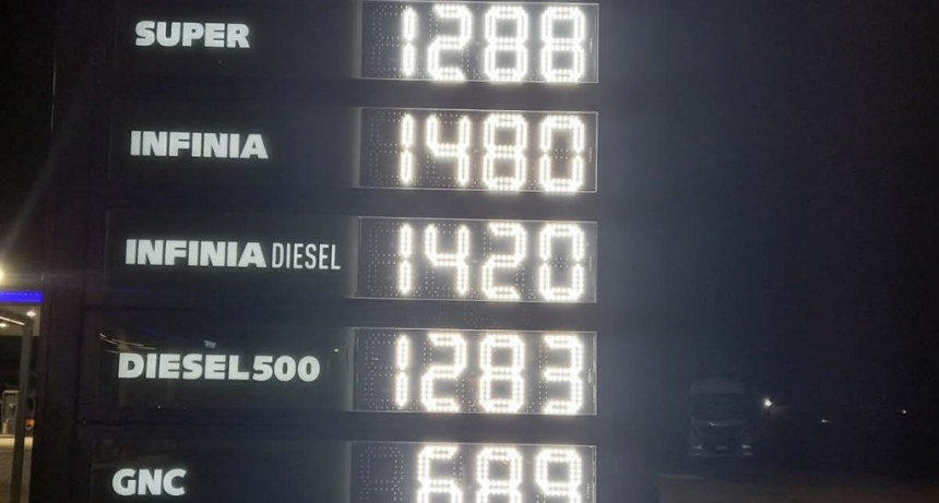 Incremento de los precios de combustibles en Junio