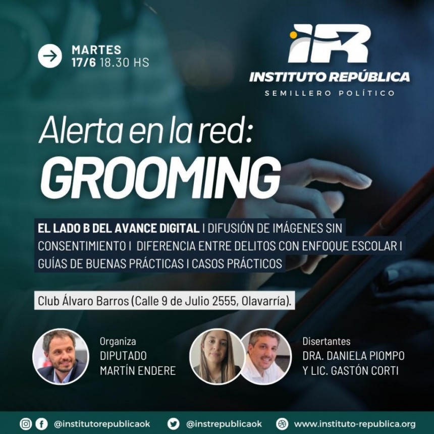Charla sobre Grooming: ‘No se trata de demonizar las redes, hay que buscar soluciones’