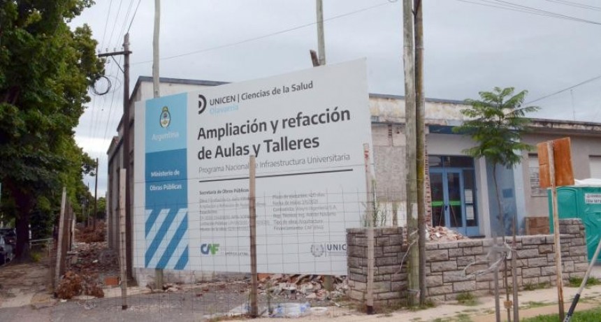 UNICEN confirma la continuidad de obras en Ciencias de la Salud