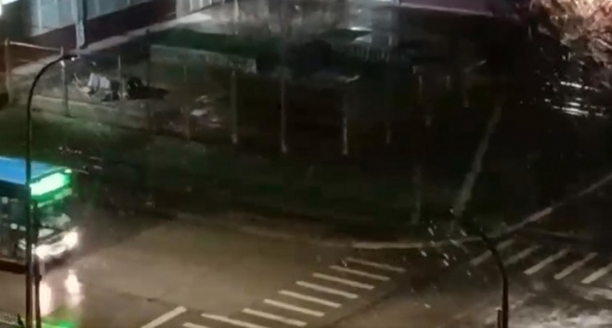 En la tarde, y por algunos minutos, nevó en Olavarría
