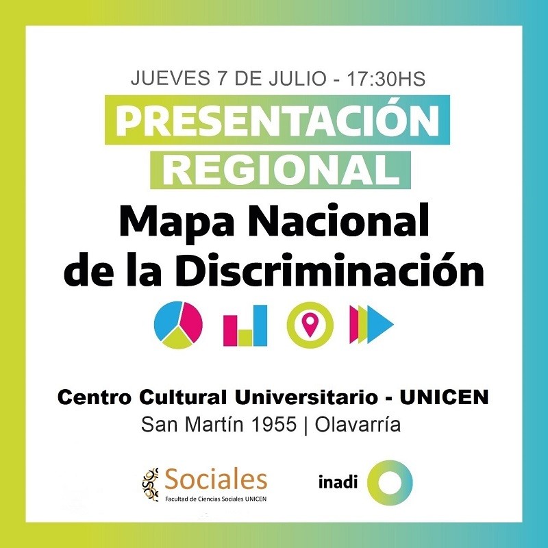 FACSO e INADI presentarán el Mapa Nacional de la Discriminación en Olavarría